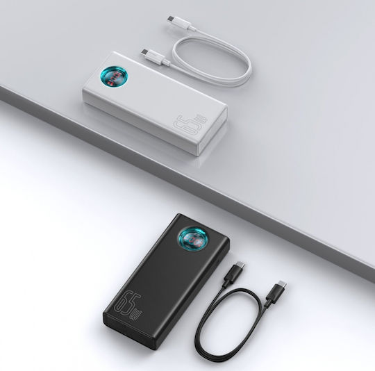 Baseus Amblight Power Bank 30000mAh 65W with 4 USB-A Ports and USB-C Port Quick Charge 3.0 Black view 9