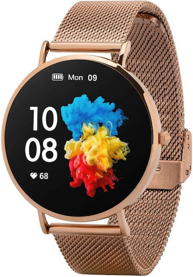 Garett Verona 50mm Smartwatch with Heart Rate Monitor (Gold) view 5