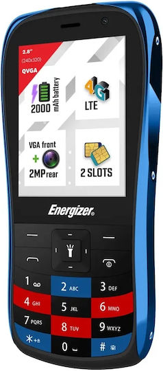 Energizer E284S Dual SIM Mobile with Buttons Blue view 1