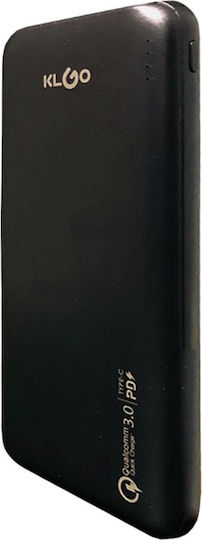 KLGO KP-57 Power Bank 10000mAh with 2 USB-A Ports Black
