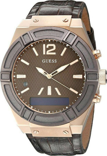 Guess Connect Hybrid Stainless Steel Smartwatch (Rose Gold) – widok 4