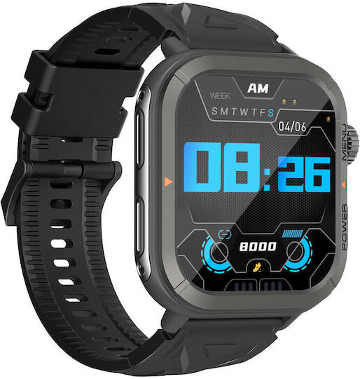BlackView W30 Waterproof Smartwatch with Heart Rate Monitor (Black) view 3