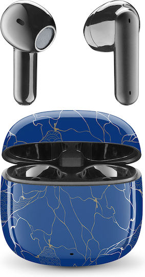 Cellular Line Showy Music Earbud Bluetooth Handsfree Earphones with Charging Case Veins view 1