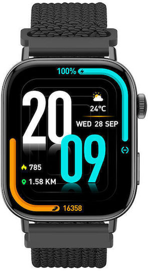 Colmi C8 Max Smartwatch with Heart Rate Monitor (Black) view 2