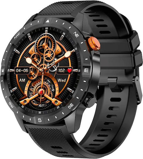 Aoke Ak57 Smartwatch with Heart Rate Monitor (Black)