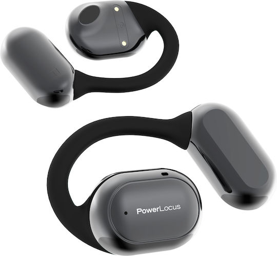 PowerLocus Boom X In-ear Bluetooth Handsfree Headphones with Charging Case Black view 3