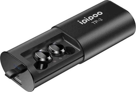 Ipipoo TP-3 In-ear Bluetooth Handsfree Earphones with Charging Case Black view 1