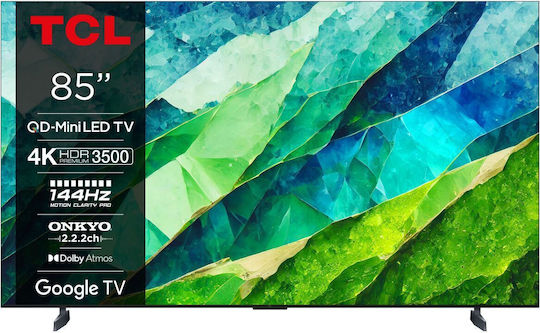 TCL Smart Television 85" 4K UHD Mini LED 85C855 HDR (2024)