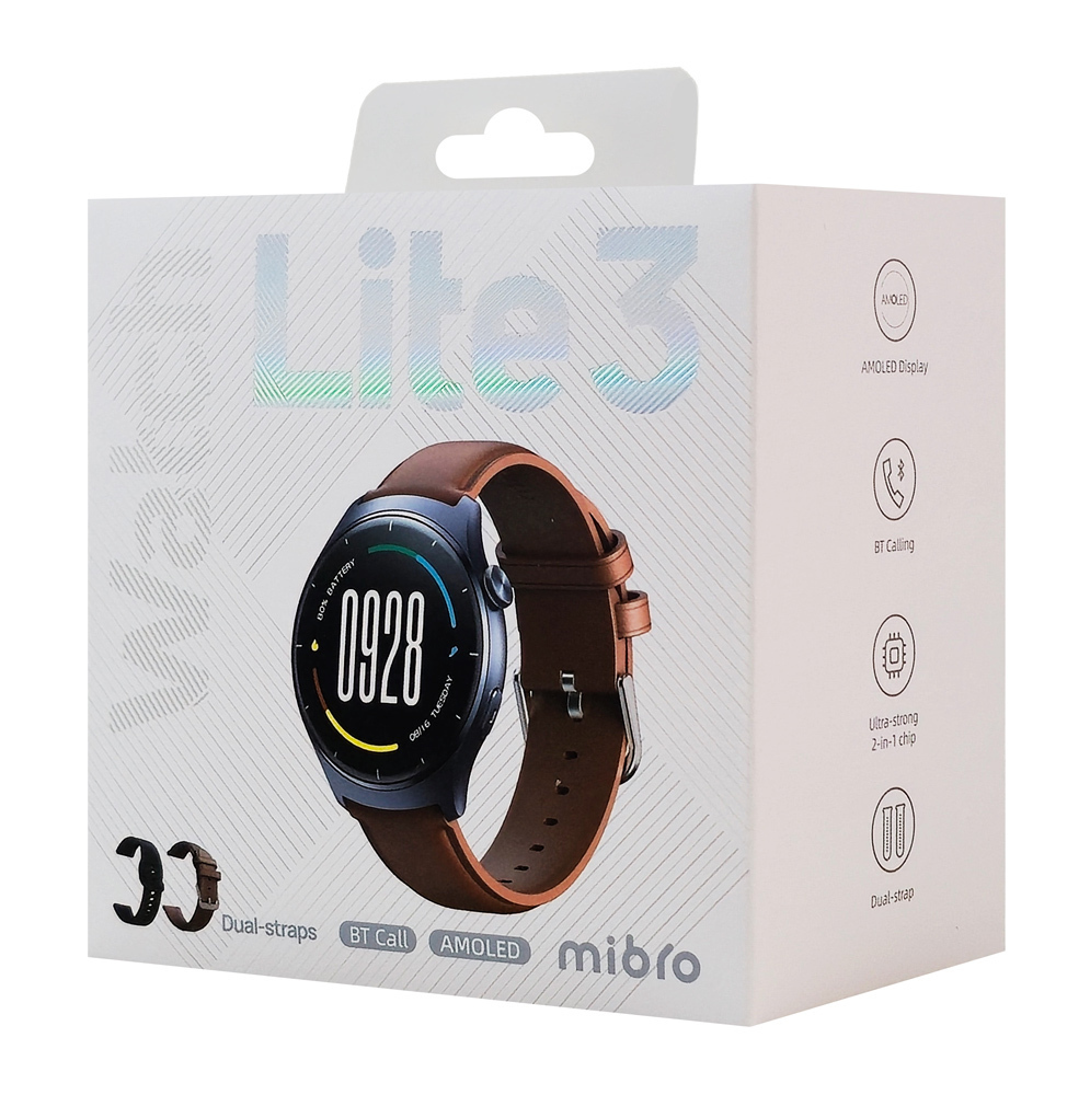 Mibro Lite 3 45mm Smartwatch with Heart Rate Monitor (Gray) view 4