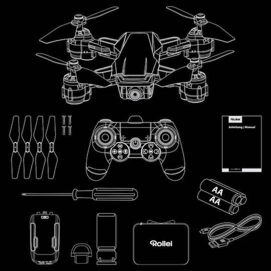 Rollei Fly 60 Drone with 720p Camera and Controller view 2