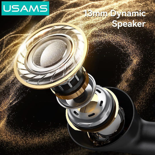 Usams E05 In-ear Bluetooth Handsfree Earphones with Charging Case Black view 5