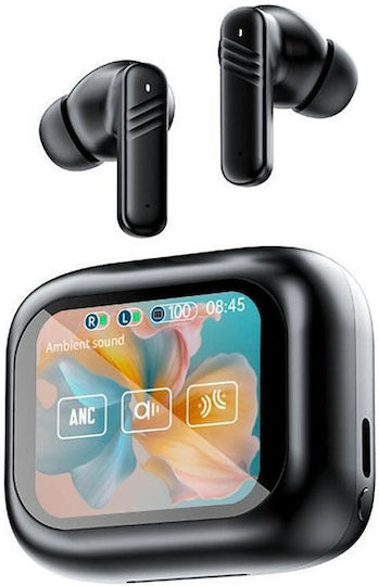 LX-10 In-ear Bluetooth Handsfree Earphones with Charging Case Black view 1