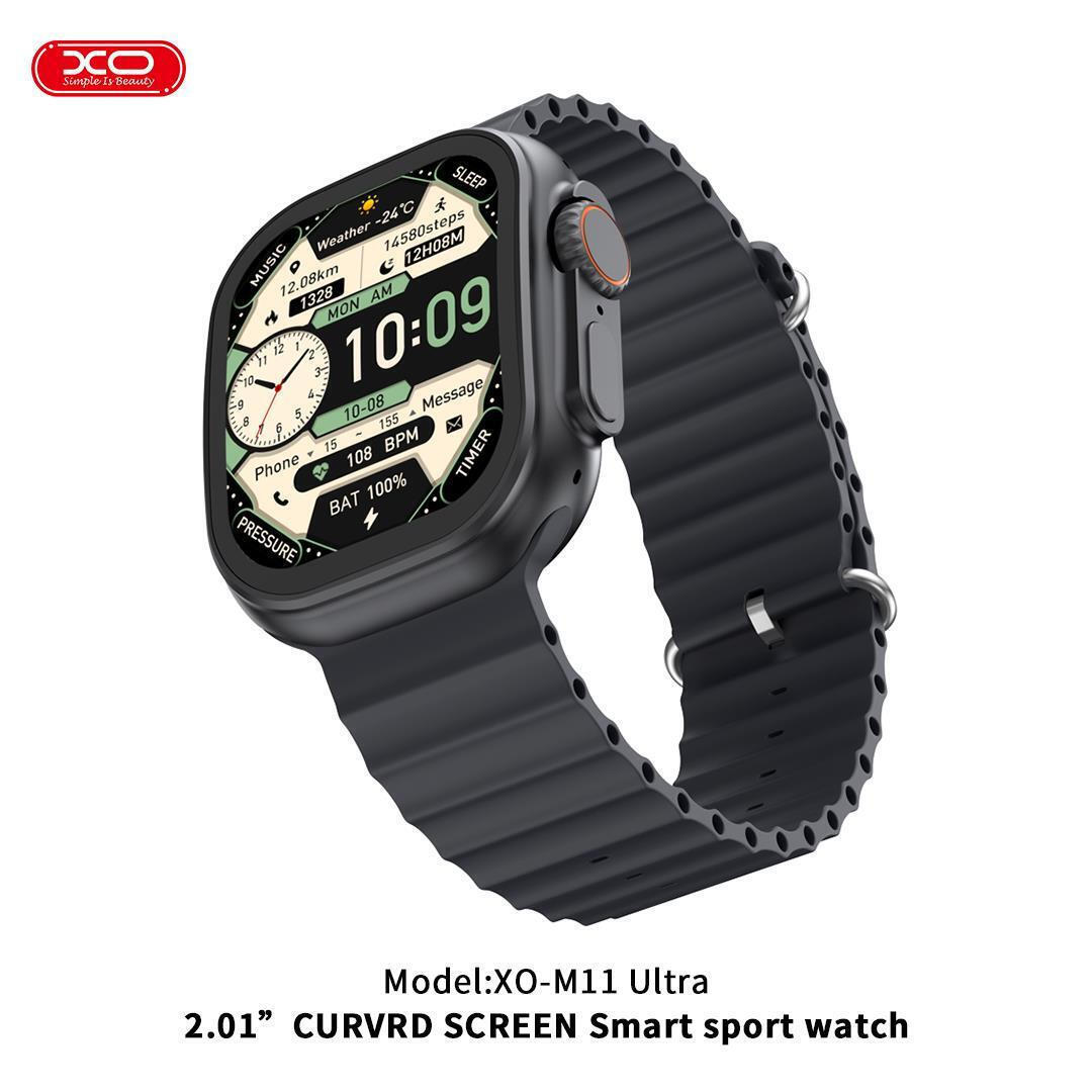 XO M11ULTRA Smartwatch with Heart Rate Monitor (Black) view 2