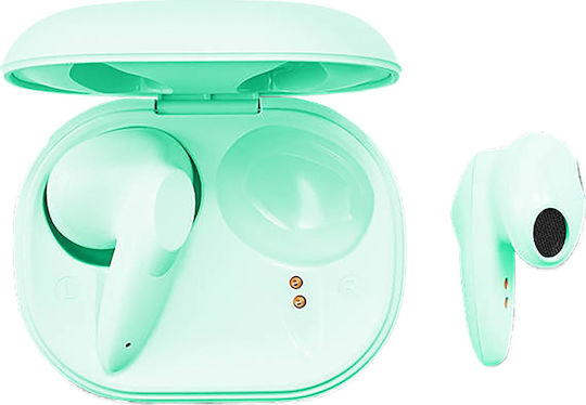 Orno ExC Cool In-ear Bluetooth Handsfree Earphones with Charging Case Green