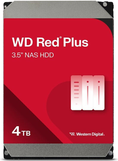 Western Digital Red Plus 4TB HDD Hard Drive 3.5" SATA III 5400rpm with 256MB Cache for NAS WD40EFPX view 5