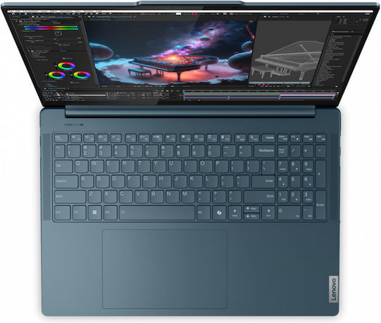 Lenovo Yoga Pro 9 16IMH9 16" 165Hz (Ultra 9-185H/64GB/1TB SSD/GeForce RTX 4070/W11 Home) Tidal Teal (US Keyboard) view 9