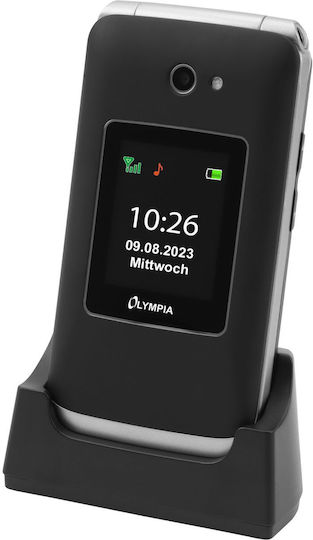 Olympia Vitus Dual SIM Mobile with Large Buttons (English) Black view 2