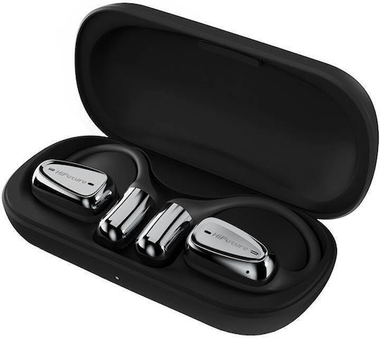 HiFuture FutureMate2 PRO Open Ear Bluetooth Handsfree Earphones with Sweat Resistance and Charging Case Black view 3