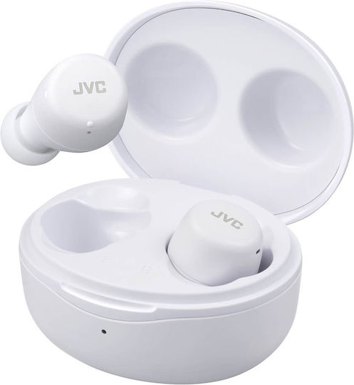 JVC Gumy Mini True Wireless Earbud / In-ear Bluetooth Handsfree Earphones with Sweat Resistance and Charging Case White vue 2