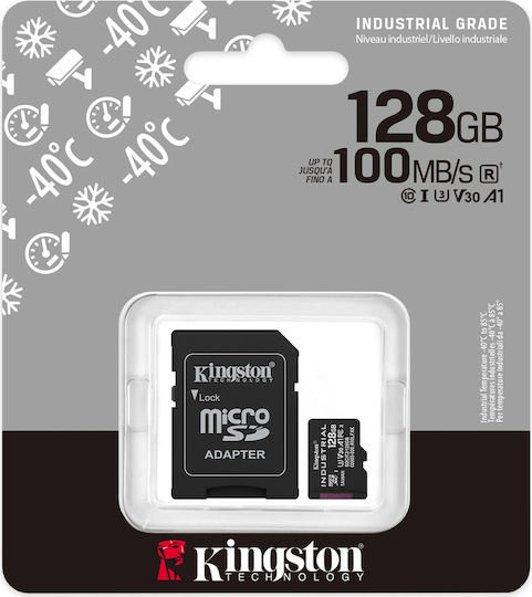 Kingston Industrial Microsdhc 128gb Class 10 A1 Pslc + Sd Adapter Ansicht 4
