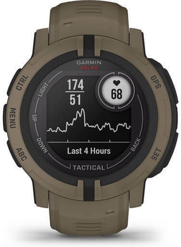 Garmin Instinct 2 Solar Tactical Edition 45mm Waterproof Smartwatch with Heart Rate Monitor (Coyote Tan) view 4