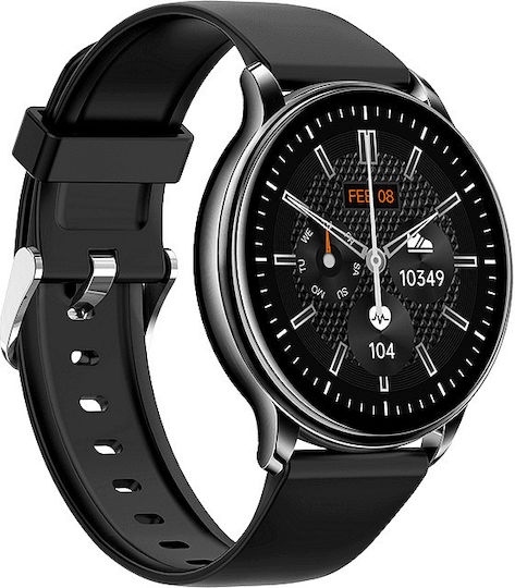 Nubi KM10 Smartwatch with Heart Rate Monitor (Black) view 2