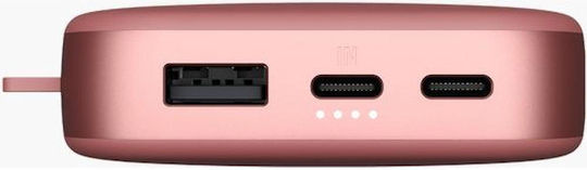 Fresh 'n Rebel Power Bank 18000mAh 20W with USB-A Port and 2 USB-C Ports Power Delivery Safari Red view 3