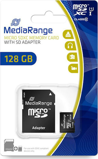 MediaRange MR945 microSDXC 128GB Class 10 U1 UHS-I view 2