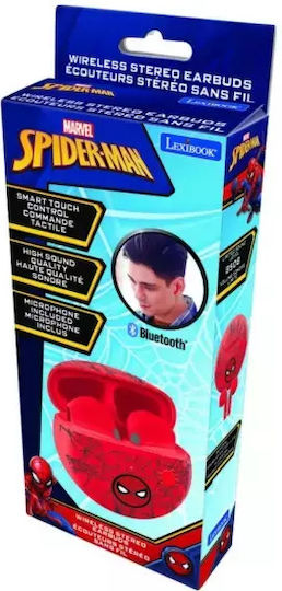Lexibook Earbud Bluetooth Handsfree Earphones with Charging Case Spiderman view 4