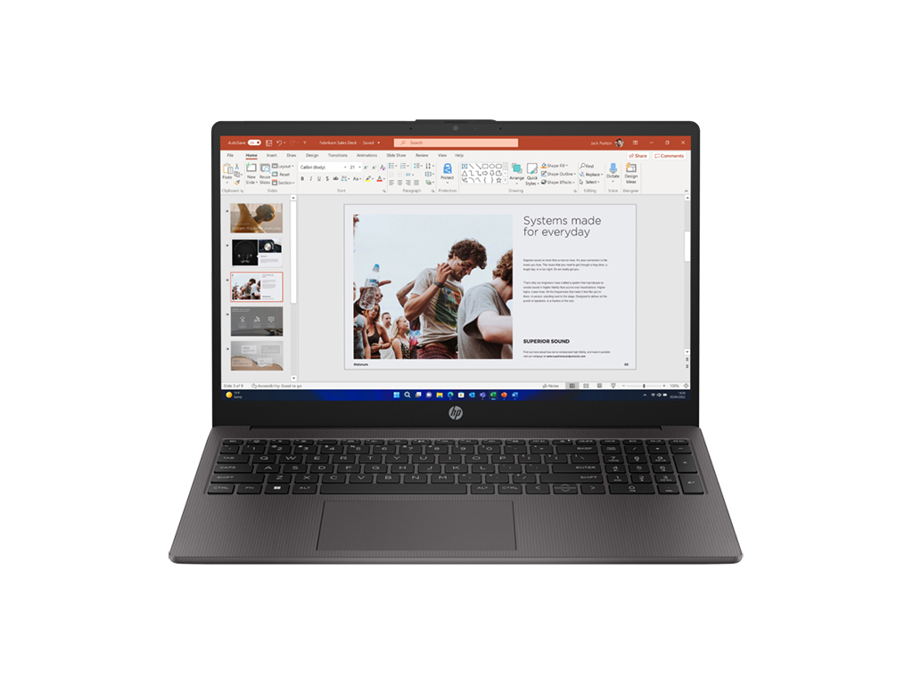 HP 250 G10 15.6" FHD (i3-1315U/8GB/512GB SSD/W11 Pro) Turbo Silver (International English Keyboard) view 6