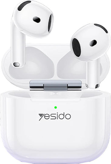 Yesido TWS32 Earbud Bluetooth Handsfree Earphones with Charging Case White view 1