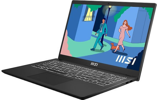 MSI Modern 15 B12M 15.6" FHD (i5-1235U/16GB/512GB SSD/W11 Pro) (GR Keyboard) view 3