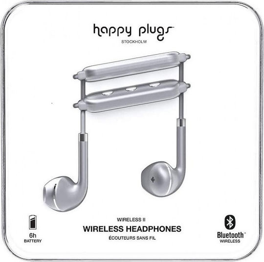 Happy Plugs Wireless II Earbud Bluetooth Handsfree Earphones Gray view 1