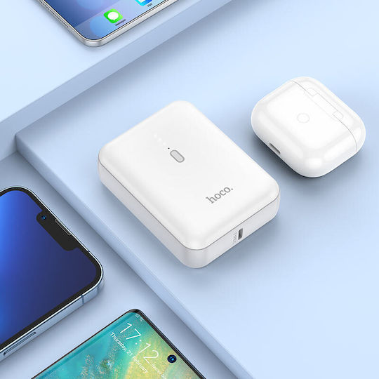 Hoco J96 Strider Power Bank 5000mAh with USB-C Port White view 3