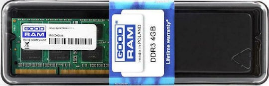 GoodRAM DDR3 with Module 1x4GB and Speed 1600 for Laptop GR1600S364L11S/4G vue 3