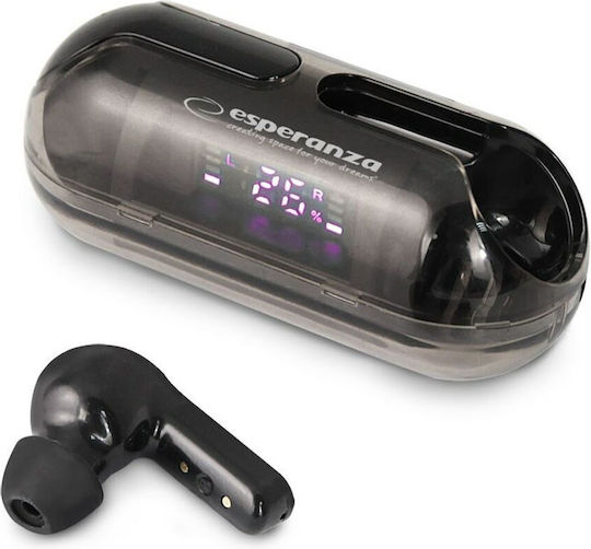 Esperanza EH239K In-ear Bluetooth Handsfree Earphones with Charging Case Black