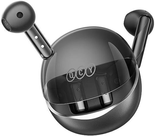 QCY Ailypods Clear In-ear Bluetooth Handsfree Earphones with Charging Case Black vue 2