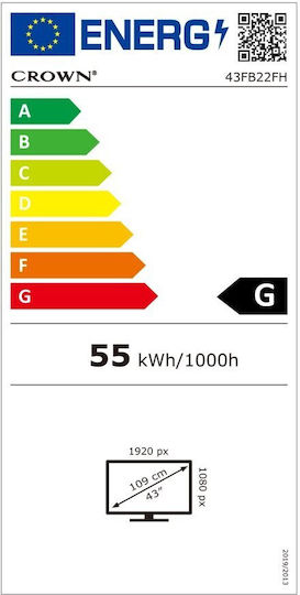 Crown Television 43" Full HD LED 43FB22FH (2023) view 2