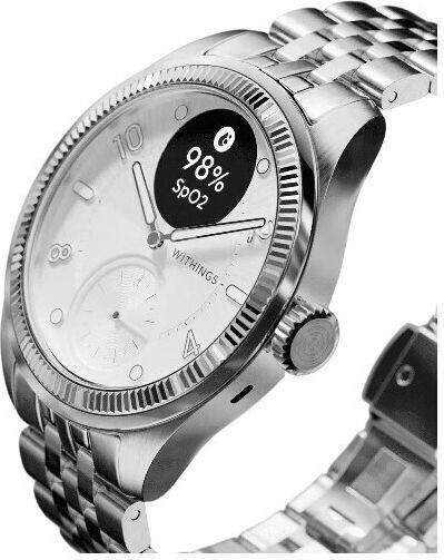 Withings Scanwatch Nova Brilliant Titanium 39mm with Heart Rate Monitor (Titanium-Grey) view 4