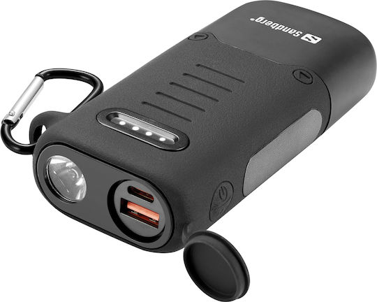 Sandberg Survivor Power Bank 10000mAh 30W with USB-A Port and USB-C Port Black