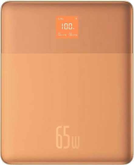 Baseus Blade2 Power Bank 12000mAh 65W with 2 USB-C Ports Sandstone Orange