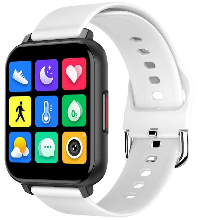 TimeFiT Aluminium Smartwatch with Heart Rate Monitor (White)