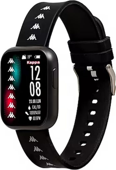 Kappa Kw-s001 Smartwatch with Heart Rate Monitor (Black)