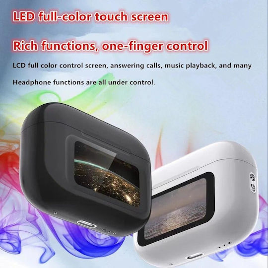 A8Pro In-ear Bluetooth Handsfree Earphones with Sweat Resistance and Charging Case White view 2