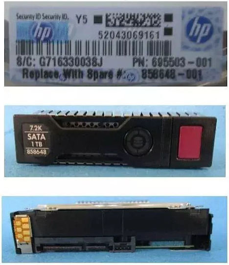 HP 1TB HDD Hard Drive 3.5" SATA III 7200rpm with 32MB Cache for Server 858648-001
