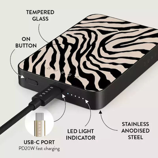 Burga MagSafe Power Bank 5000mAh 7.5W with USB-C Port Gunmetal - Imperial view 2