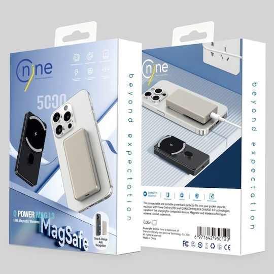 Nine L3A MagSafe Power Bank 5000mAh 15W Black view 2