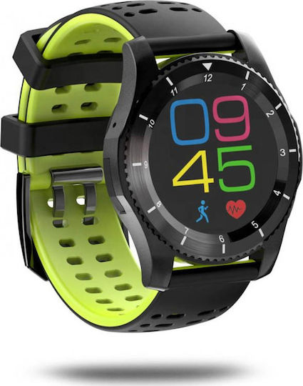 DAS.4 SG10 Stainless Steel Smartwatch with Heart Rate Monitor (Black) vue 2