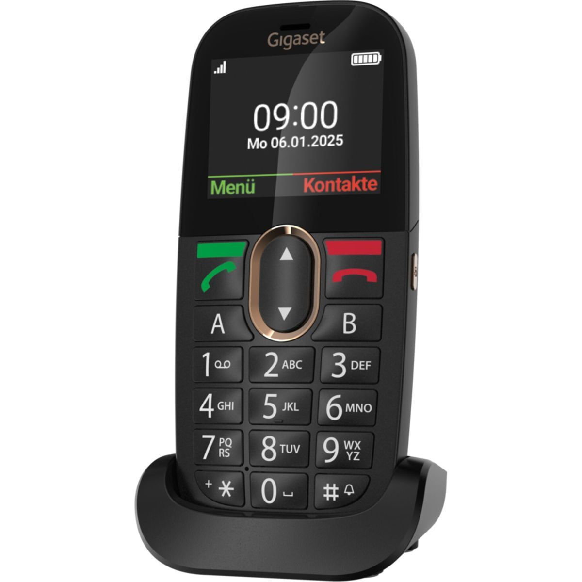 Gigaset GL695 Single SIM Mobile Phone with Large Buttons Black vista 2