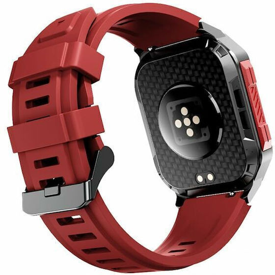 HiFuture FutureFit Ultra 3 Smartwatch with Heart Rate Monitor (Red) view 4